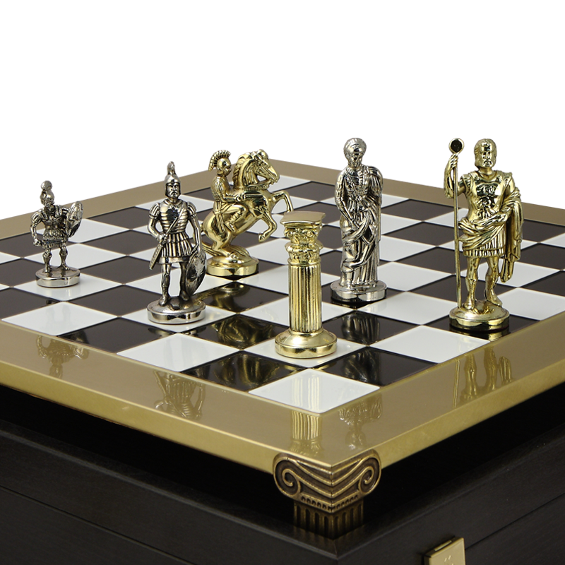 Купить шахматы рф. Шахматы Manopoulos sk19cblu. Шахматы греко Римский период. Шахматная доска металлическая. Металлические шахматные фигуры.