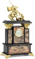 Часы каминные из яшмы ГЕОРГИЙ ПОБЕДОНОСЕЦ 037rk.3301212