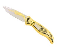 Складной подарочный нож СЕРЫЙ AZS029.1-70