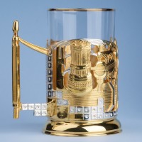 Подстаканник МИРНЫЙ АТОМ (золочение, серебрение) 061.L1002/3G Подстаканник МИРНЫЙ АТОМ (золочение, серебрение) 061.L1002/3G