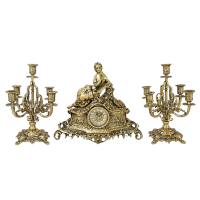 Часы каминные с канделябрами МАЛЕНЬКАЯ ЛЕДИ BP-27078-14073-D Часы каминные с канделябрами МАЛЕНЬКАЯ ЛЕДИ BP-27078-14073-D