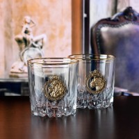 Набор из 2-х бокалов для виски ЛЕВ и ЛЬВИЦА ROYAL в подарочной коробке GP-10059429