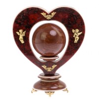 Композиция из камня СЕРДЦЕ С ШАРОМ AZY-125289 Композиция из камня СЕРДЦЕ С ШАРОМ AZY-125289