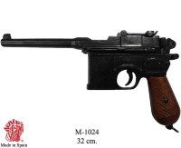 Пистолет системы Маузер, накладки на рукояти из дерева (сувенирная копия) DE-M-1024