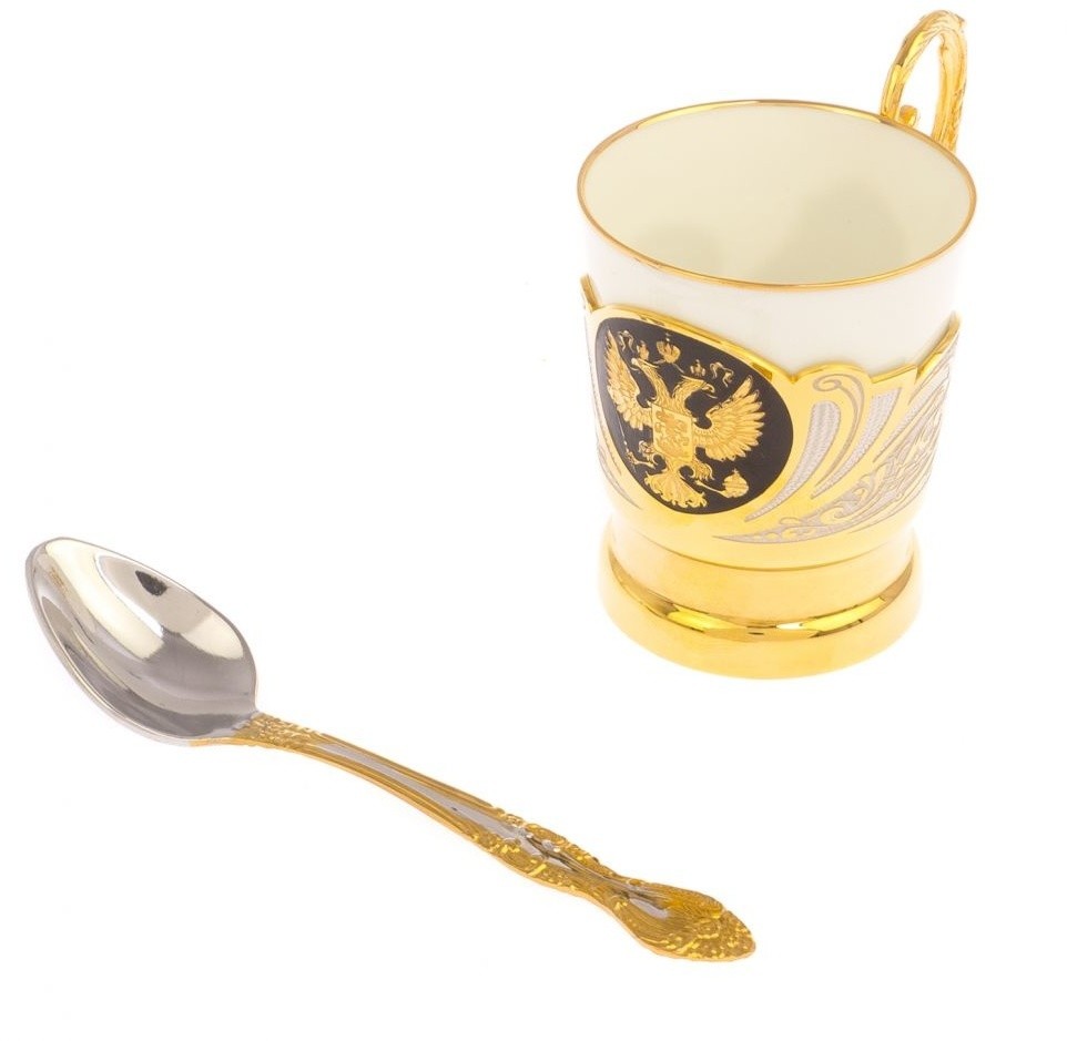 Кофейная подарочная чашка ГЕРБ РФ AZY-126236