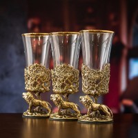 Лафитники для водки ЛЕВ (3 шт) GP-13000403 Лафитники для водки ЛЕВ (3 шт) GP-13000403