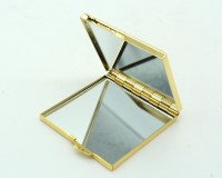 Сувенирное зеркало с накладкой из тигрового глаза, золотистое AZRK-3400709ai 