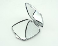 Зеркальце складное с малахитом, серебристое 037rk.3200709ai