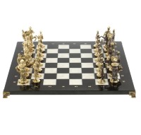 Шахматы подарочные БОГАТЫРИ с фигурами из бронзы AZY-127558