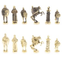 Шахматы подарочные БОГАТЫРИ с фигурами из бронзы AZY-127558