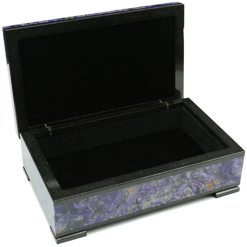 Шкатулка для драгоценностей из чароита AZRK-3410423dm