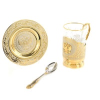 Чайная пара ГЕРБ РОССИИ 072121045