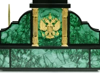 Настольный письменный набор из малахита КОНЬ AZRK-3330221