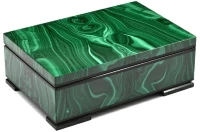 Шкатулка для драгоценностей из малахита 037rk.3200139-3 Шкатулка для драгоценностей из малахита 037rk.3200139-3