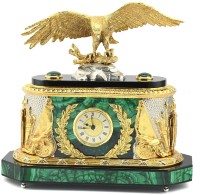 Часы каминные из малахита ОРЁЛ 0729797