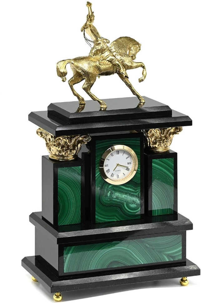 Часы каминные из малахита САЛАВАТ ЮЛАЕВ 037rk.3200568