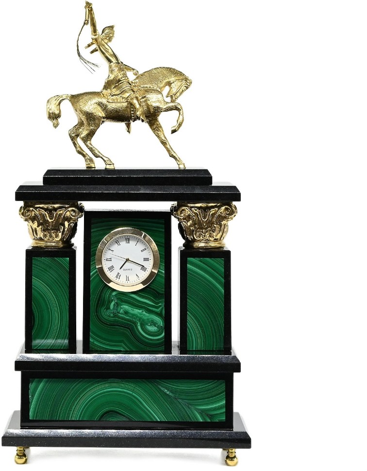 Часы каминные из малахита САЛАВАТ ЮЛАЕВ 037rk.3200568
