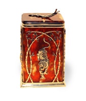 Коробочка для чая из янтаря ТИГР AZJ-Tigrer