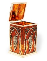 Коробочка для чая из янтаря ТИГР AZJ-Tigrer