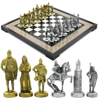Шахматы из уральского камня РУСЬ AZRK-1318872-2