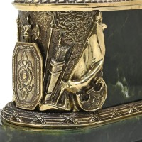 Часы каминные из нефрита ОРЁЛ 0729795