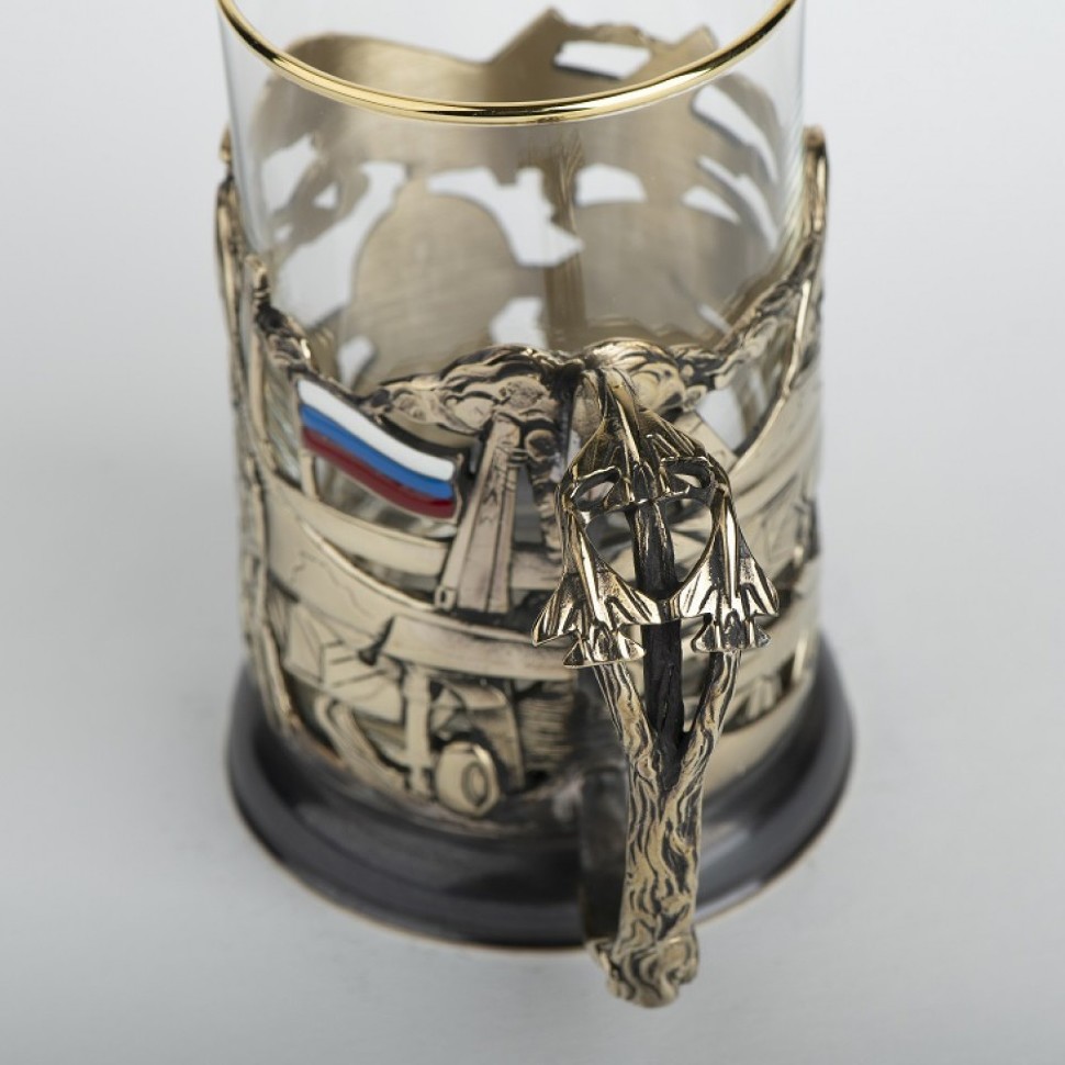 Подстаканник для чая ВОЕННЫЕ ИСТРЕБИТЕЛИ РОССИИ 061.L1007/4