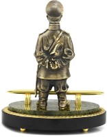 Статуэтка из бронзы ГОРОДОВОЙ на подставке из змеевика 037.rk1350988