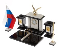 Настольный письменный набор из малахита ОРЕЛ 072129959