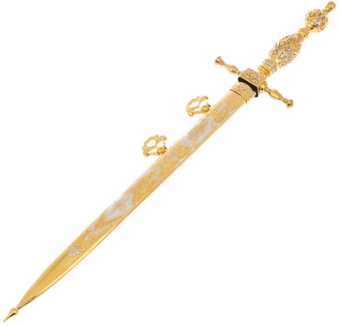 Кортик подарочный АДМИРАЛЬСКИЙ. Златоуст 048-278