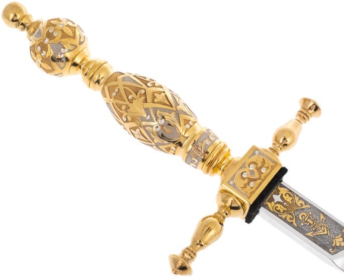 Кортик подарочный АДМИРАЛЬСКИЙ. Златоуст 048-278