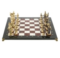 Шахматы подарочные БОГАТЫРИ с фигурами из бронзы AZY-127559