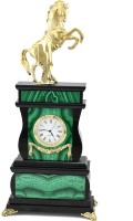 Часы каминные из малахита КОНЬ С ПОПОНОЙ AZRK-3200510cy Часы каминные из малахита КОНЬ С ПОПОНОЙ AZRK-3200510cy
