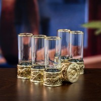 Подарочный набор стопок ТИГР, ЛЕВ, БУЙВОЛ, МЕДВЕДЬ, ОРЁЛ, КАБАН (6 шт) GP-13000423 Подарочный набор стопок ТИГР, ЛЕВ, БУЙВОЛ, МЕДВЕДЬ, ОРЁЛ, КАБАН (6 шт) GP-13000423